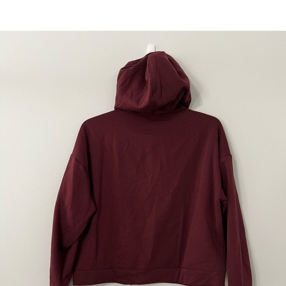 Walk Pop Vibin and thriving maroon hoodie with white sparkly letters - Picture 2 of 3